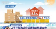 中国经济半年报｜透过数据看物流需求稳步恢复 物流成本稳中有降